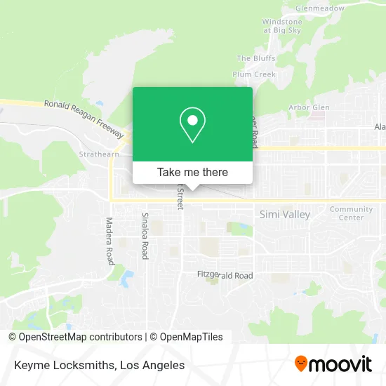 Keyme Locksmiths map