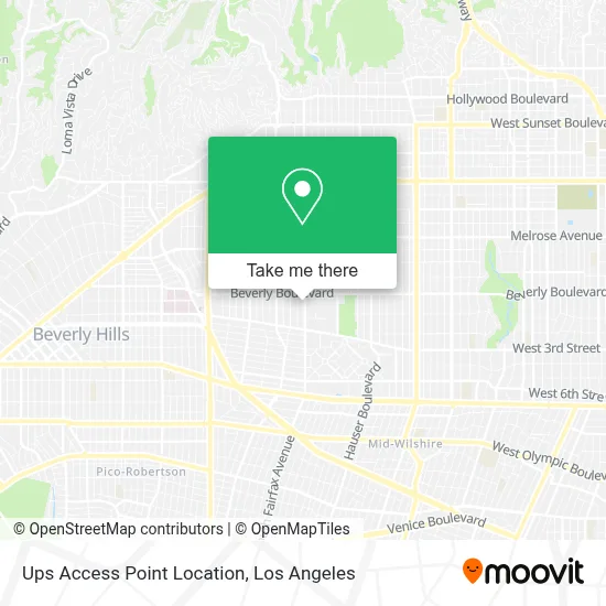 Ups Access Point Location map
