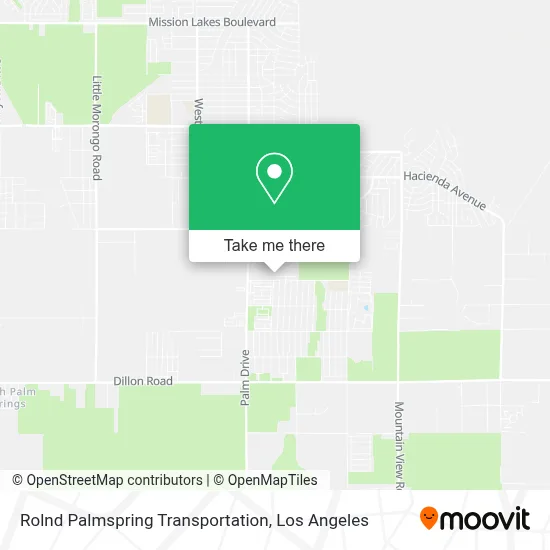 Rolnd Palmspring Transportation map