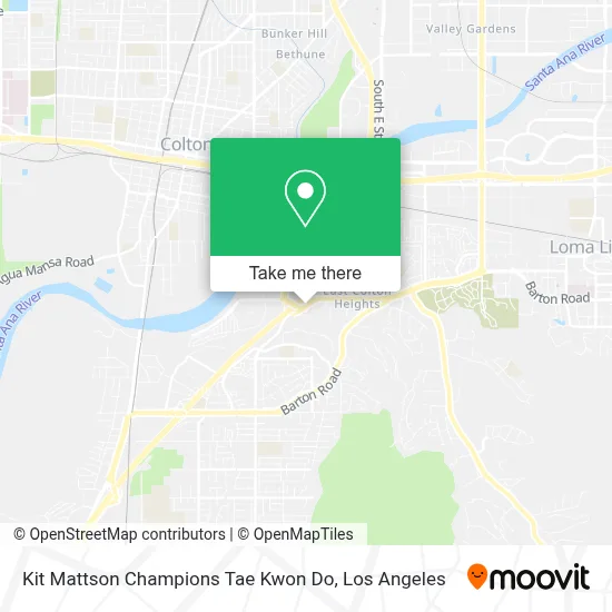 Kit Mattson Champions Tae Kwon Do map