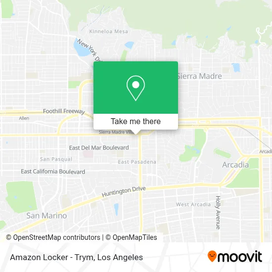 Amazon Locker - Trym map