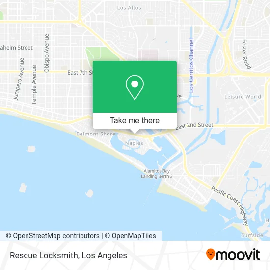 Rescue Locksmith map