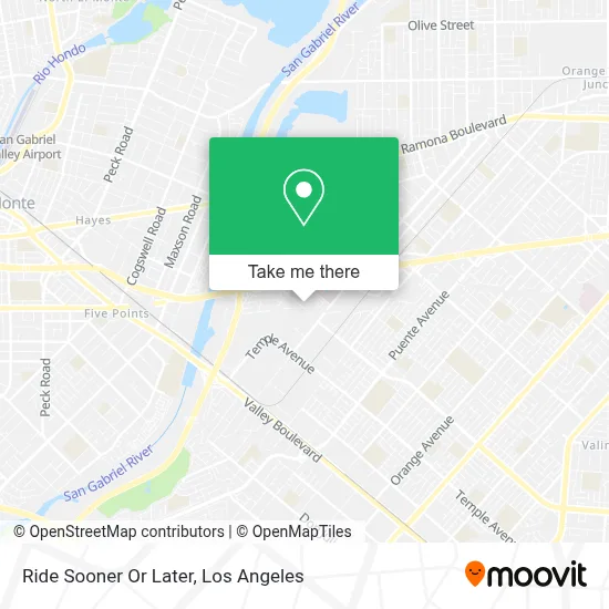 Ride Sooner Or Later map