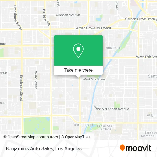 Benjamin's Auto Sales map