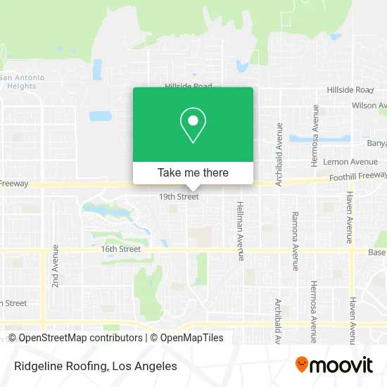 Ridgeline Roofing map