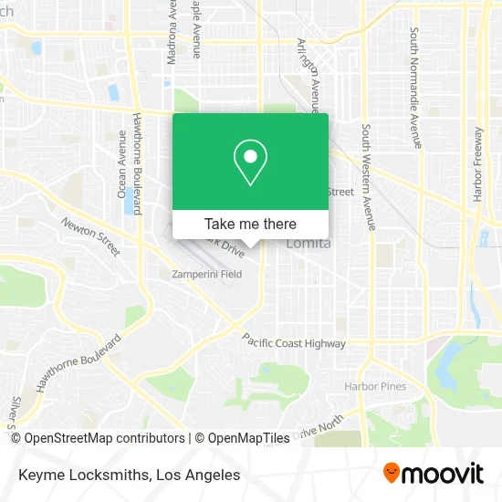 Keyme Locksmiths map