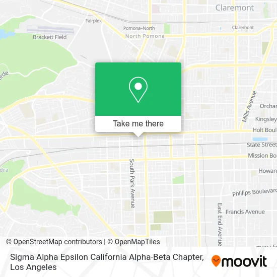 Sigma Alpha Epsilon California Alpha-Beta Chapter map