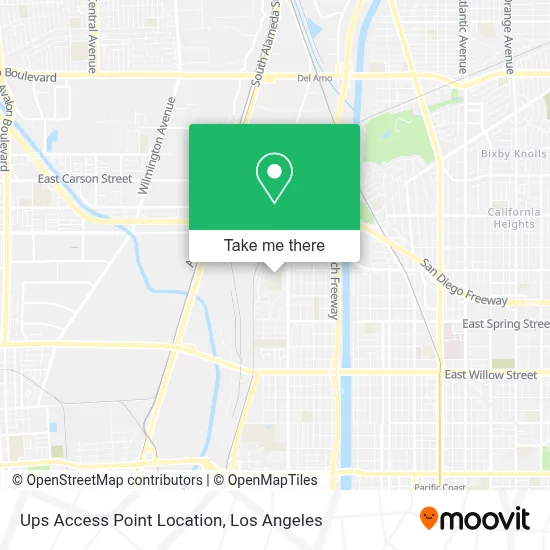 Ups Access Point Location map