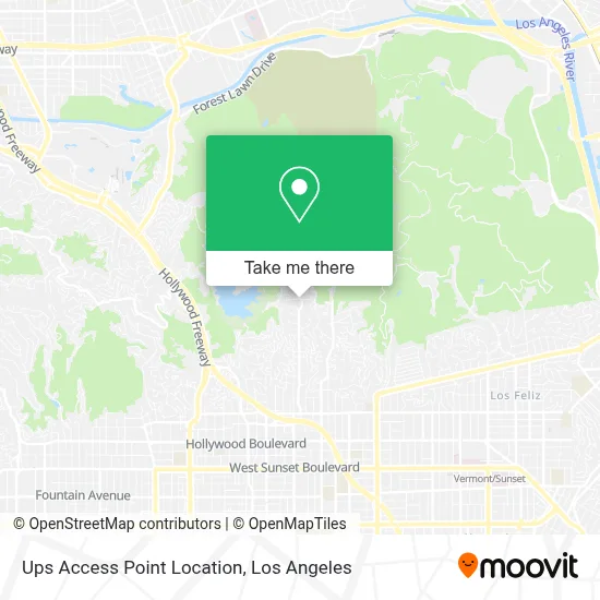 Ups Access Point Location map