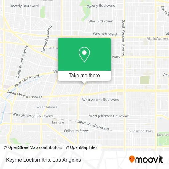 Keyme Locksmiths map