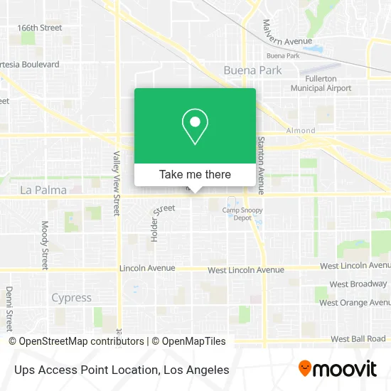 Ups Access Point Location map