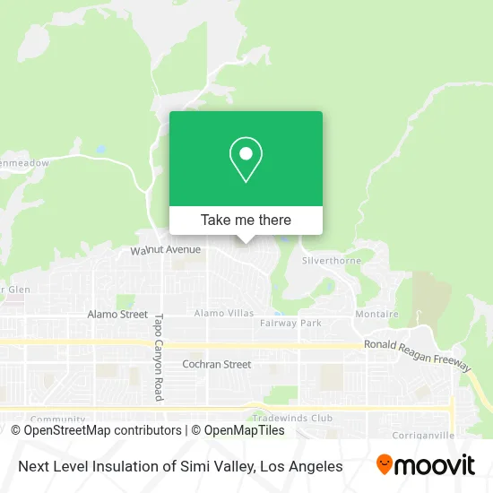 Next Level Insulation of Simi Valley map