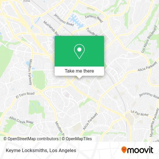 Keyme Locksmiths map