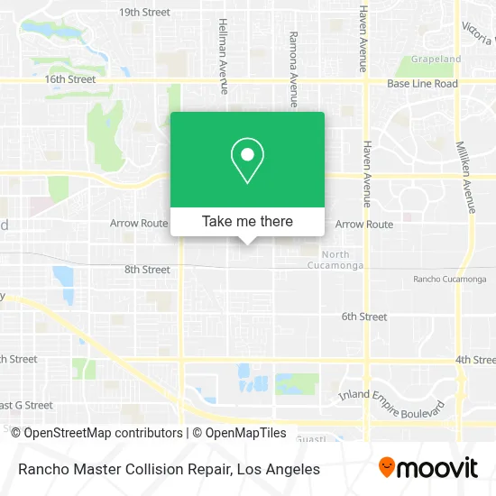 Rancho Master Collision Repair map