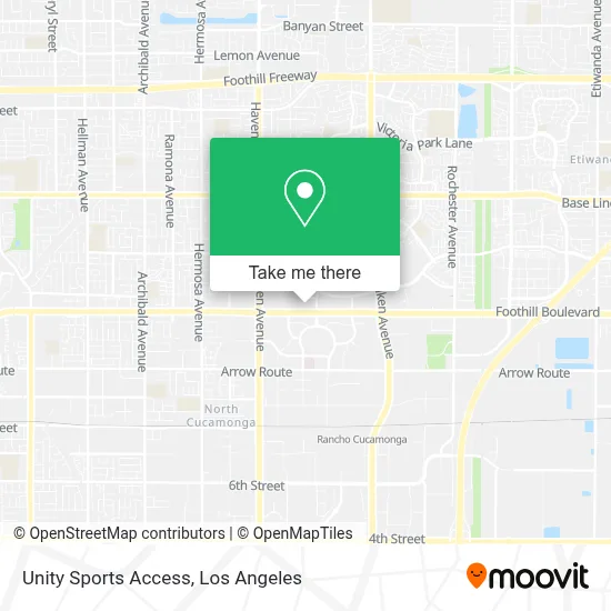 Unity Sports Access map