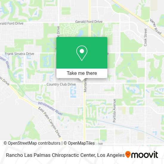 Rancho Las Palmas Chiropractic Center map