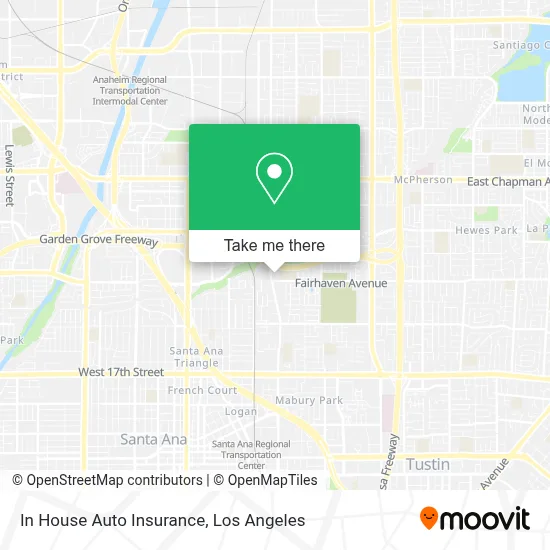 In House Auto Insurance map