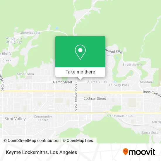 Keyme Locksmiths map