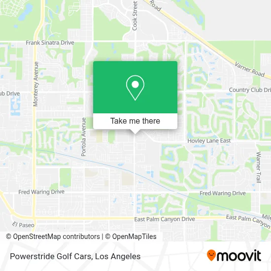 Powerstride Golf Cars map