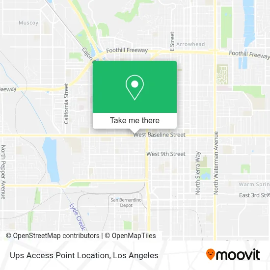 Ups Access Point Location map