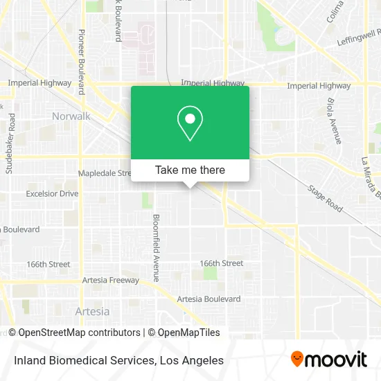 Inland Biomedical Services map