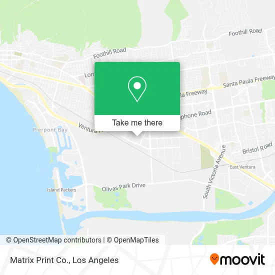 Matrix Print Co. map