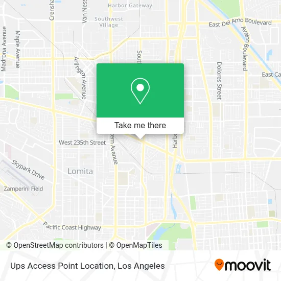 Ups Access Point Location map