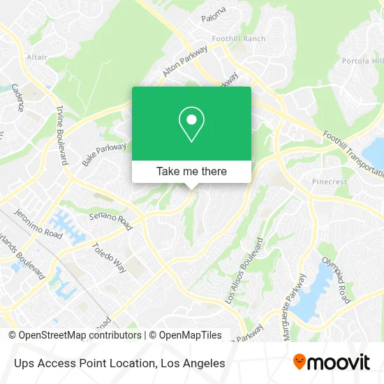 Ups Access Point Location map