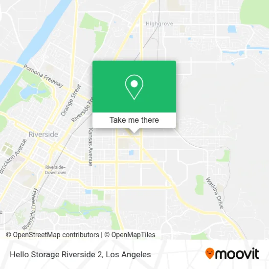 Hello Storage Riverside 2 map