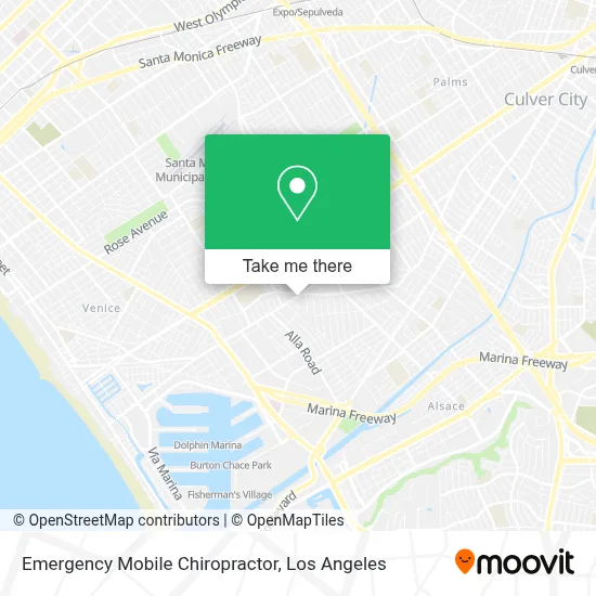 Emergency Mobile Chiropractor map
