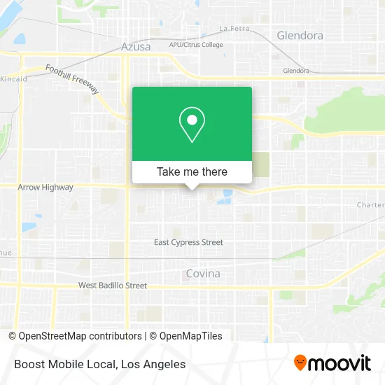 Boost Mobile Local map