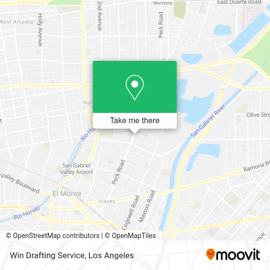Win Drafting Service map