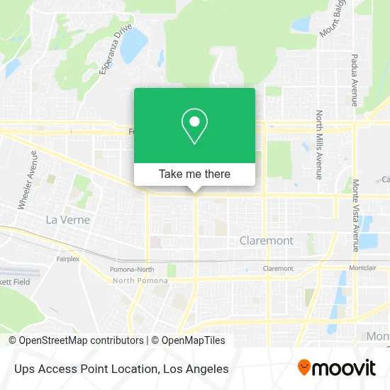 Ups Access Point Location map