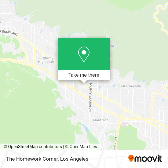 The Homework Corner map