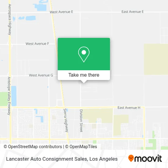 Lancaster Auto Consignment Sales map