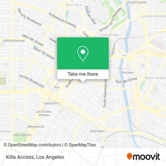 Killa Access map