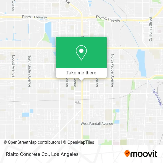 Rialto Concrete Co. map