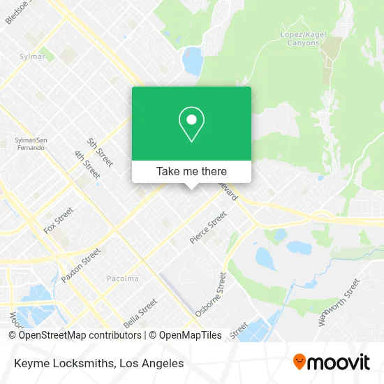 Keyme Locksmiths map