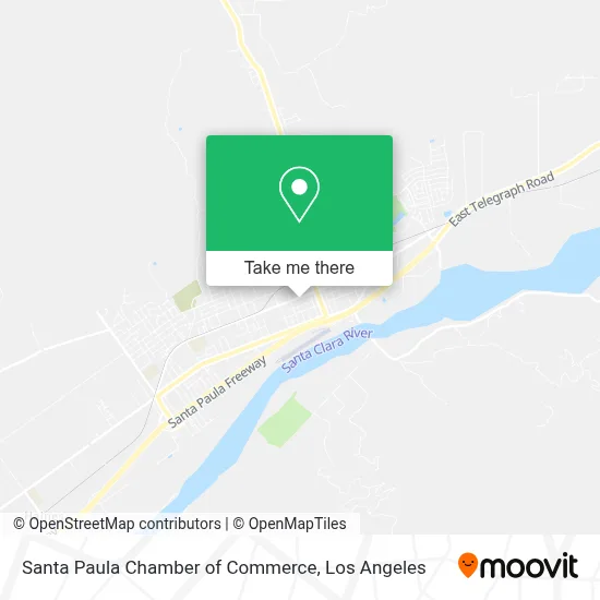 Santa Paula Chamber of Commerce map