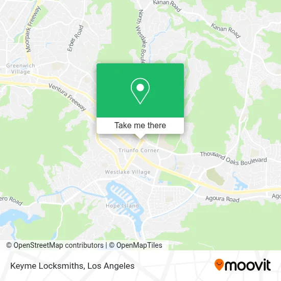 Keyme Locksmiths map