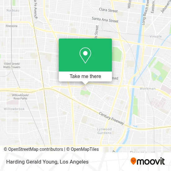 Harding Gerald Young map