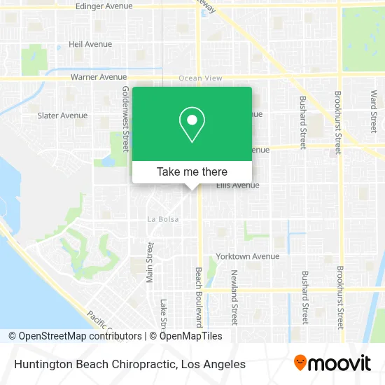 Huntington Beach Chiropractic map