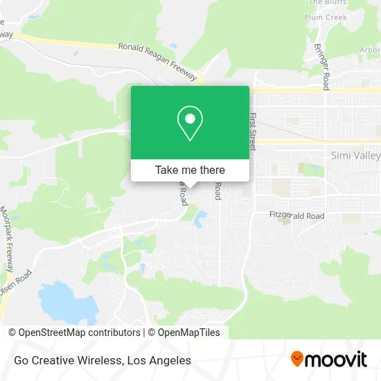 Go Creative Wireless map