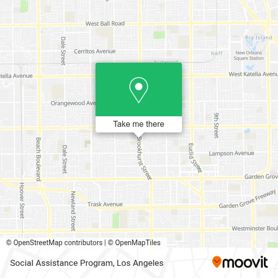 Social Assistance Program map