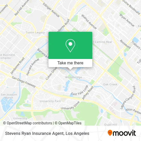 Stevens Ryan Insurance Agent map