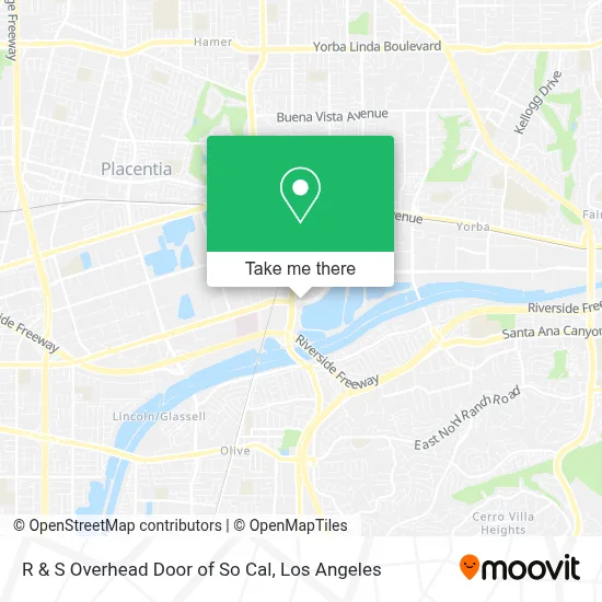 R & S Overhead Door of So Cal map