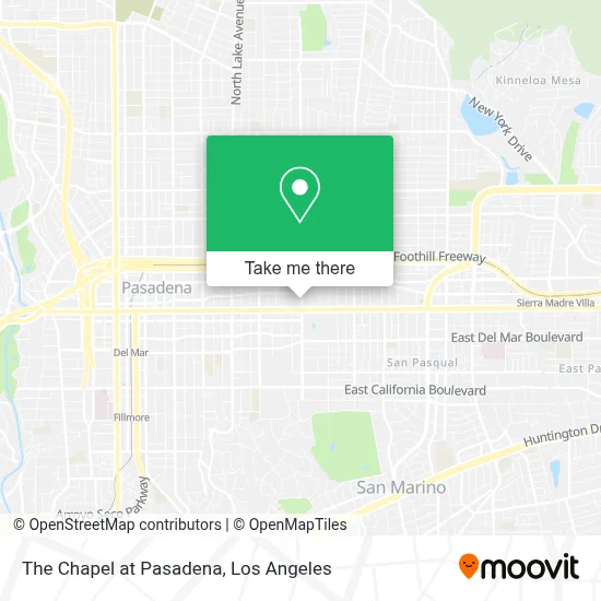 The Chapel at Pasadena map