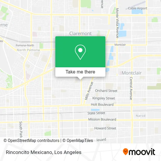 Rinconcito Mexicano map