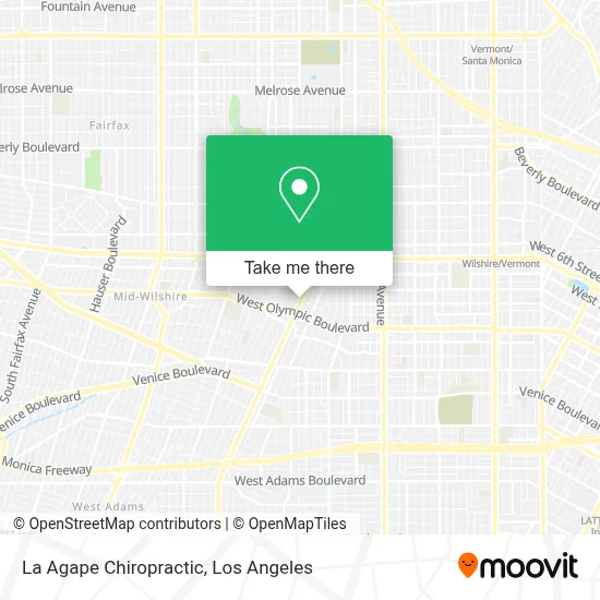 La Agape Chiropractic map