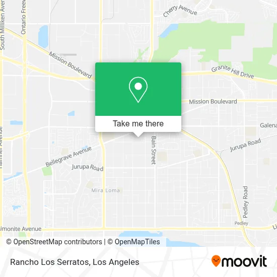 Rancho Los Serratos map